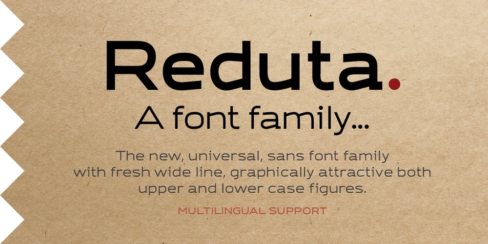 Reduta font