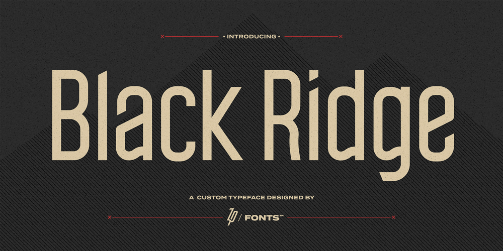 Black Ridge font