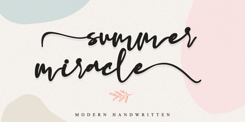 Summer Miracle font