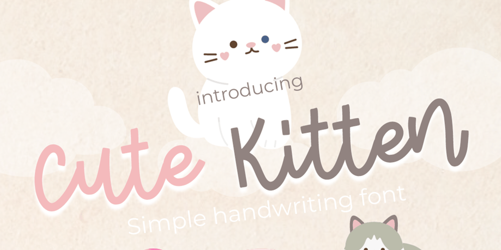 Cute Kitten font