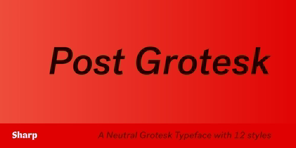 Post Grotesk font