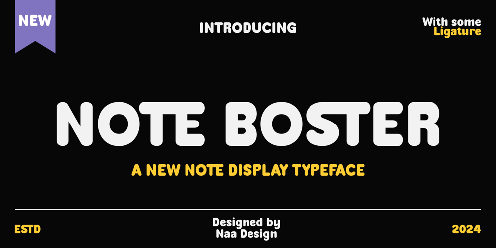 Note Boster font
