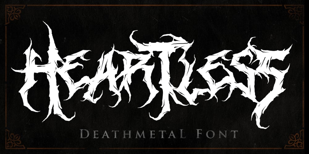 Heartless Blackmetal font