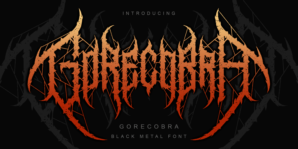 Gorecobra Blackmetal font