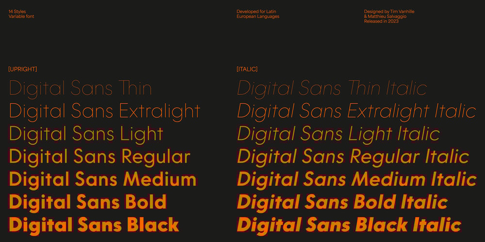Digital Sans font