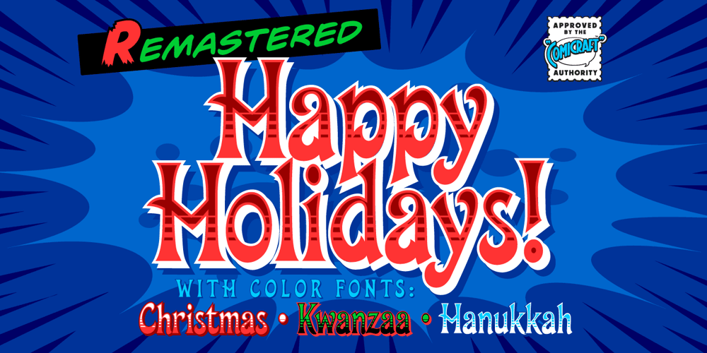 Happy Holidays font