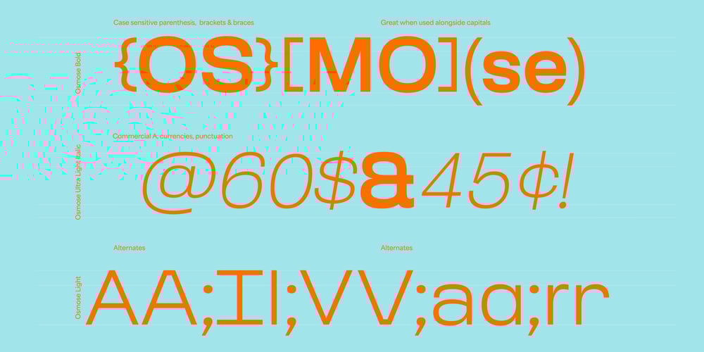 Osmose VF font