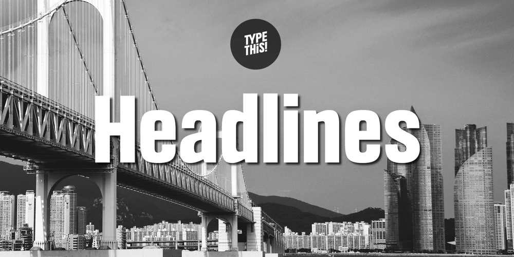 Headlines font