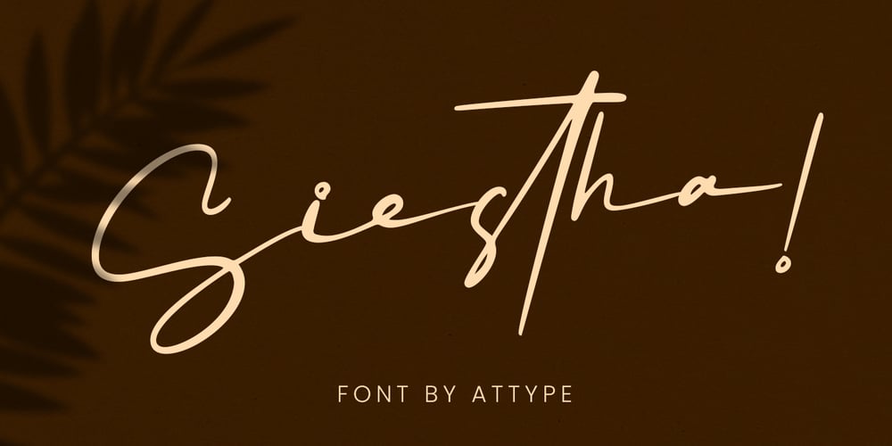 Siestha font