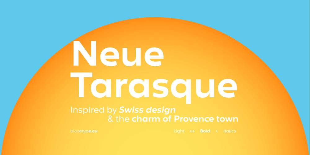 Neue Tarasque font