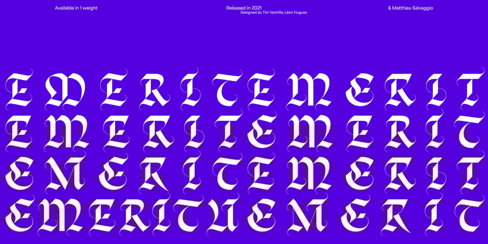Emerit Blackletter font