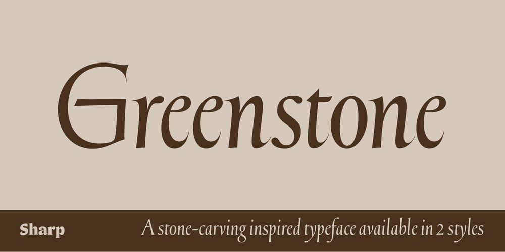 Greenstone font