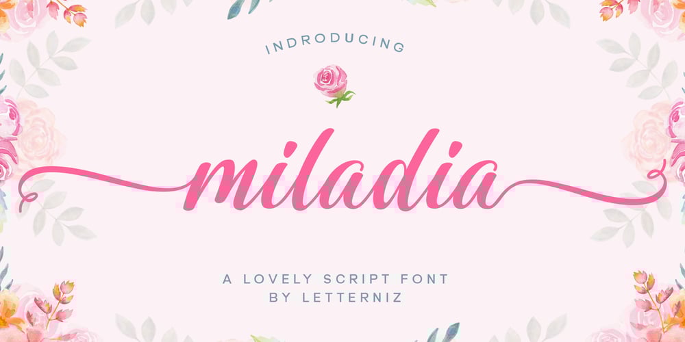 Miladia font