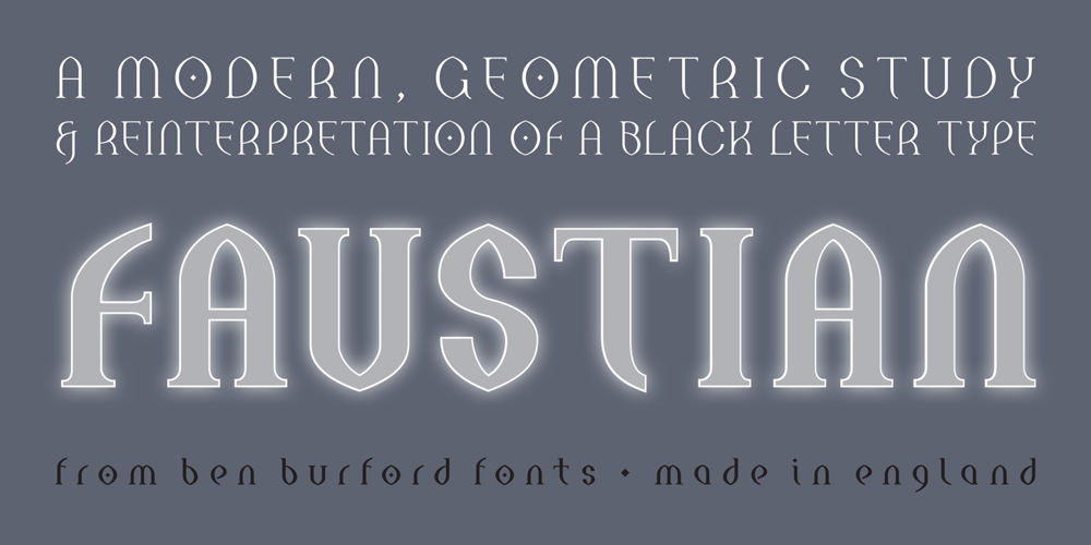 Faustian font