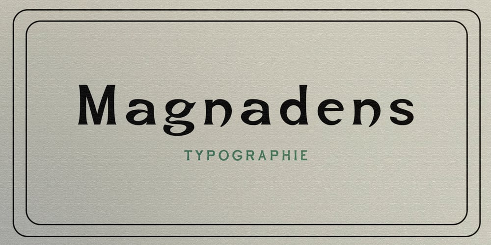 Magnadens font