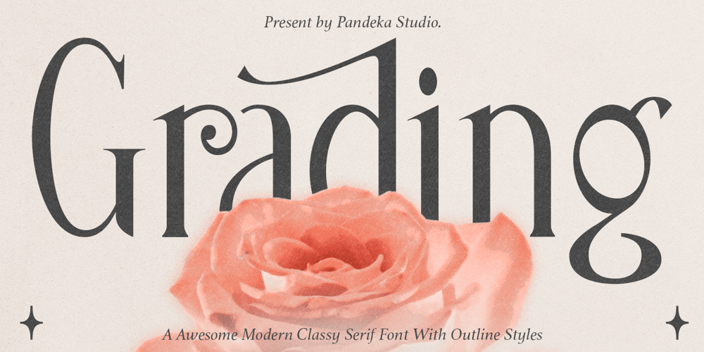 Grading font