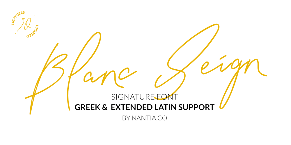 Blanc Seing font