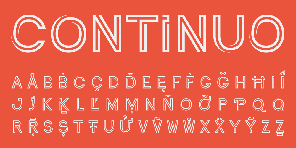 Continuo font