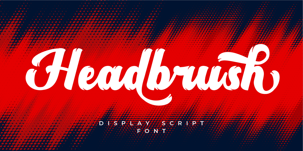 Headbrush font