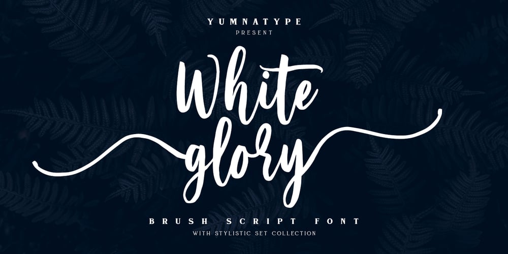 White Glory font