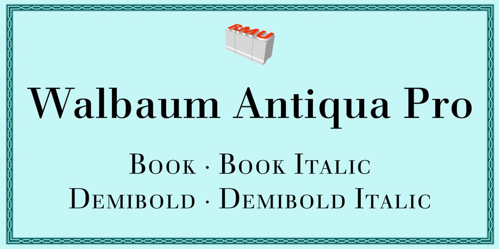 Walbaum Antiqua Pro font