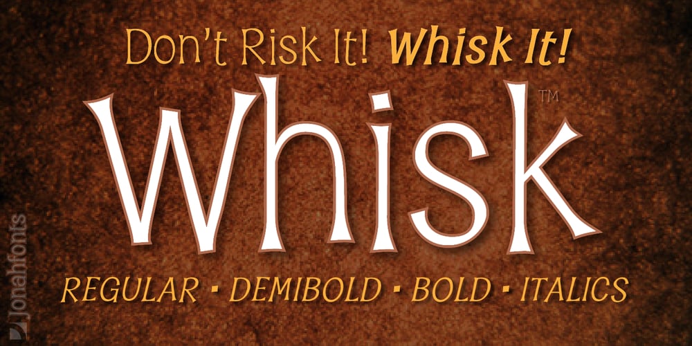 Whisk font