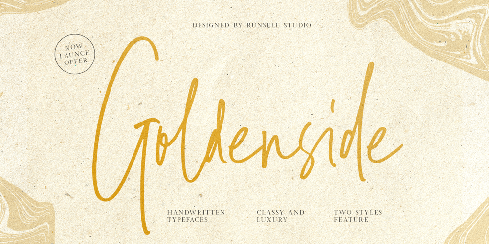 Goldenside font