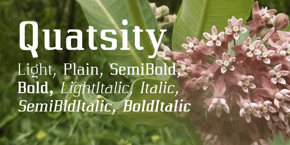 Quatsity font