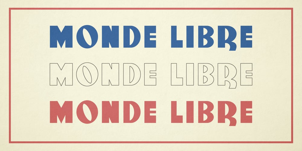 Monde Libre font