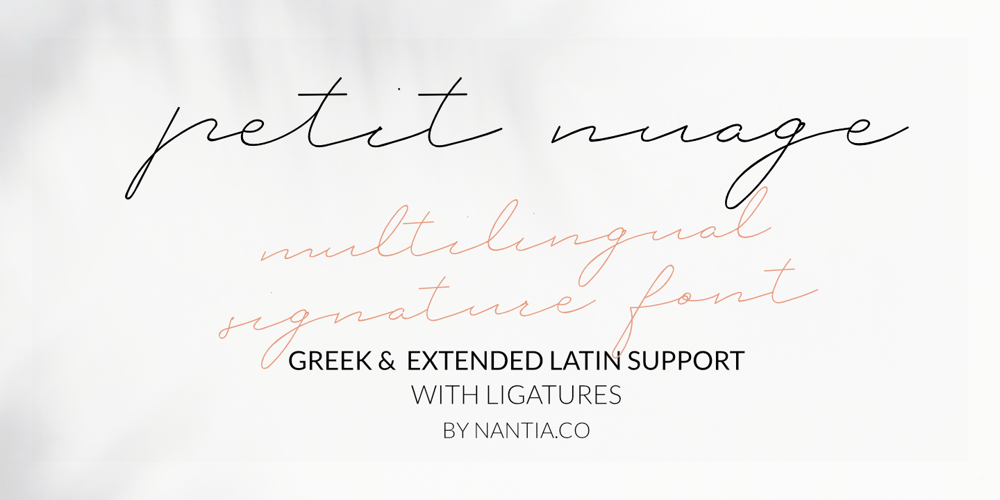Petit Nuage font