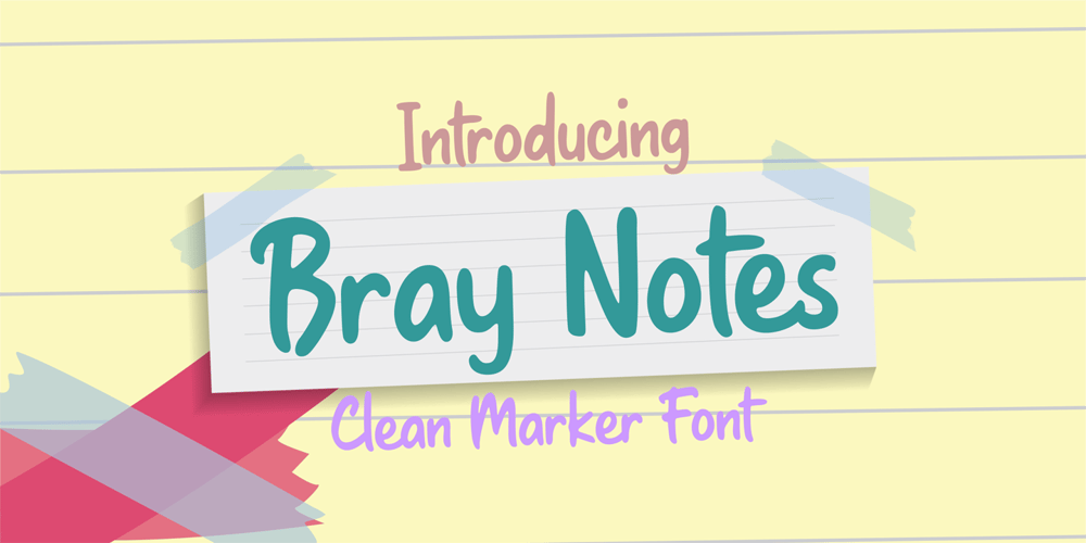 Bray Notes font