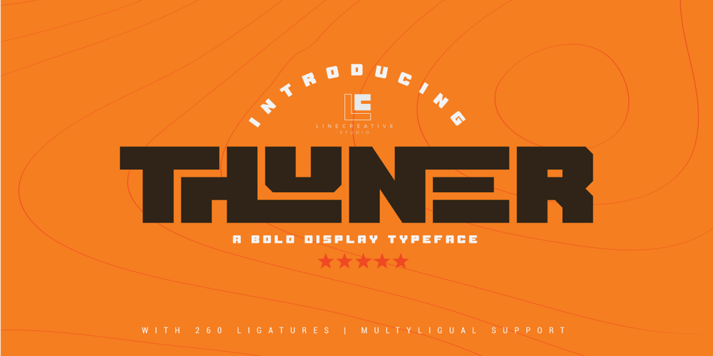 Thuner font