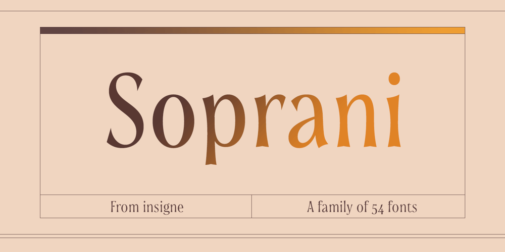 Soprani font