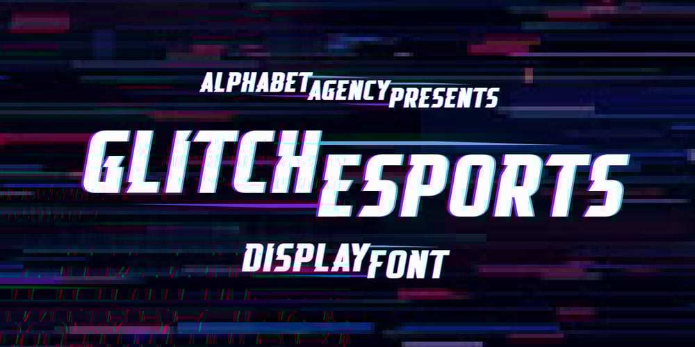 Glitch Esports font