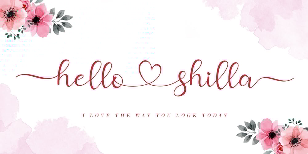 Hello Shilla font