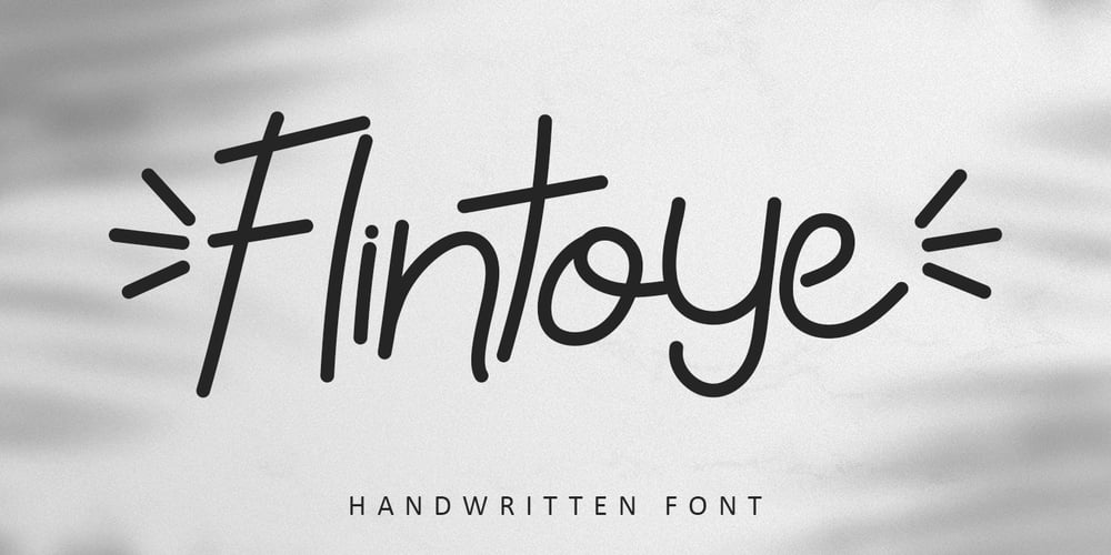 Flintoye font