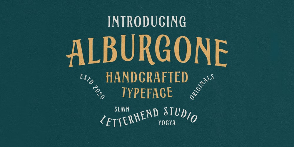 Alburgone font