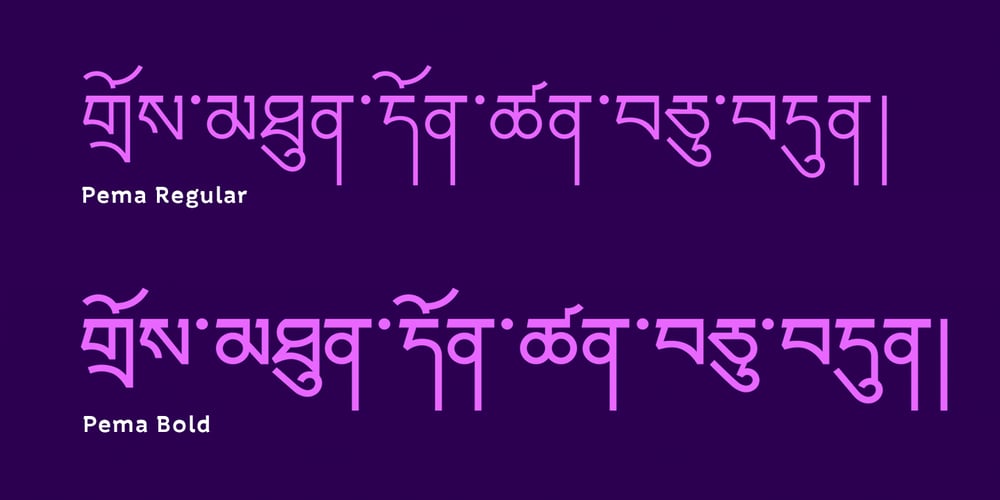 Pema font