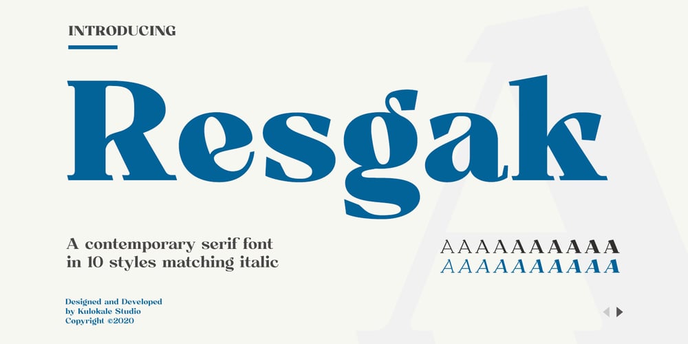 Resgak font