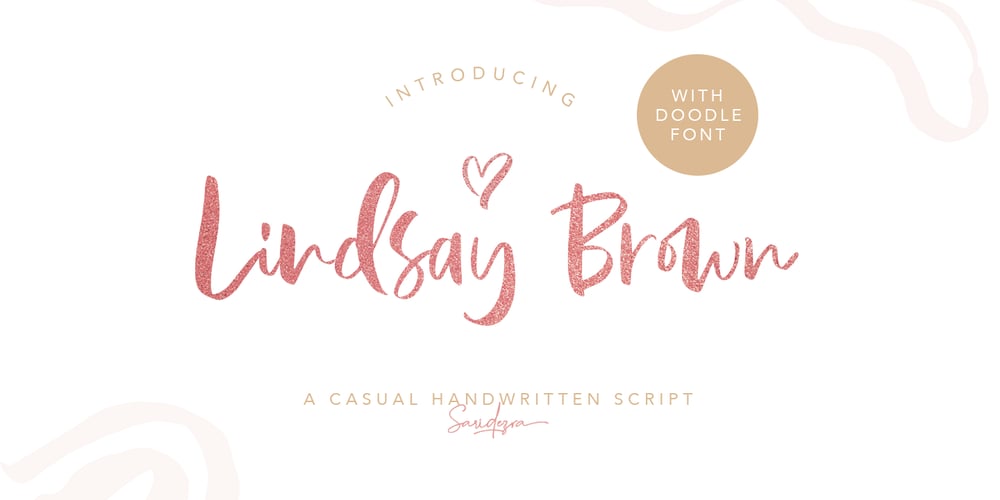 Lindsay Brown font