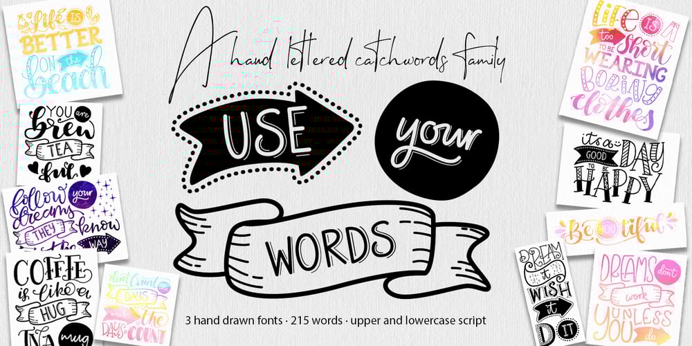 Use Your Words font