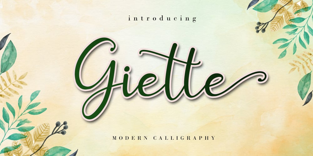 Giette font