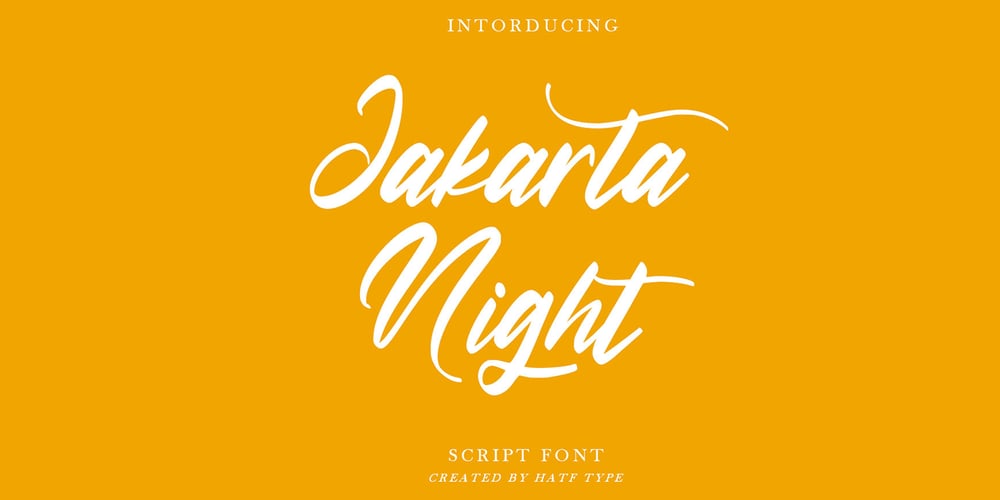 Jakarta Night font