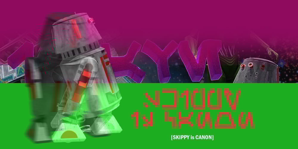 Skippy is Canon font