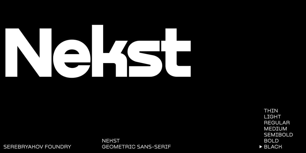 Nekst font