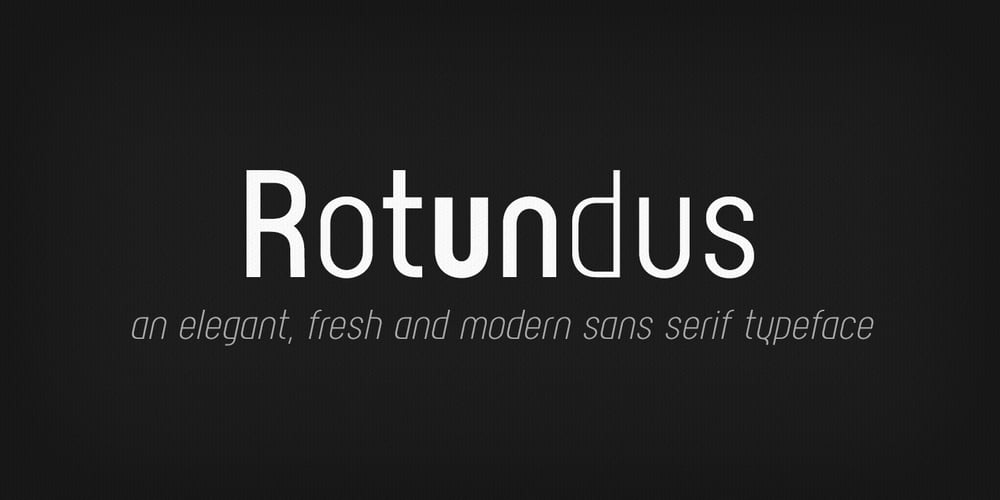 Rotundus font