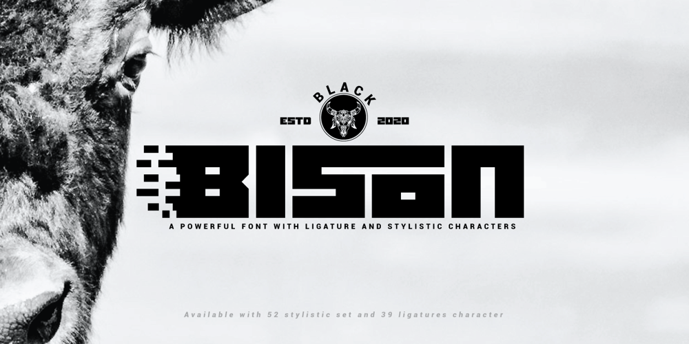 Black Bison font