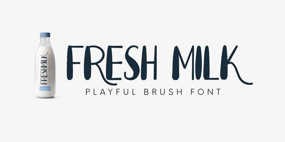 Fresh Milk font
