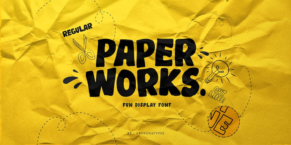 Paper Works font