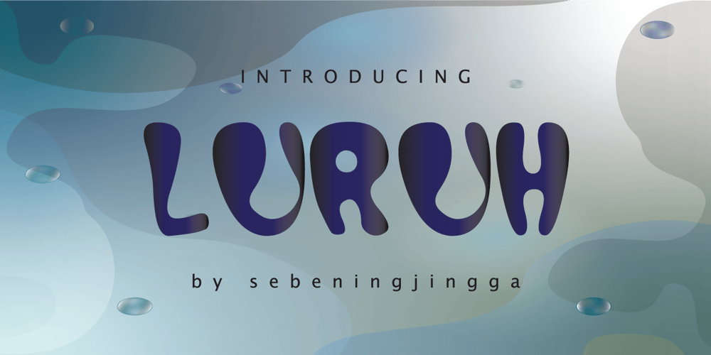 Luruh font